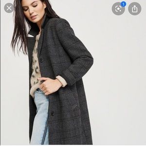 Abercrombie and Fitch Wool Blend Dad Coat